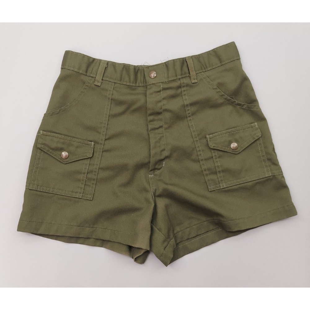 Vintage Boy Scouts Shorts Mens 31 Olive Green Official Uniform USA Utility